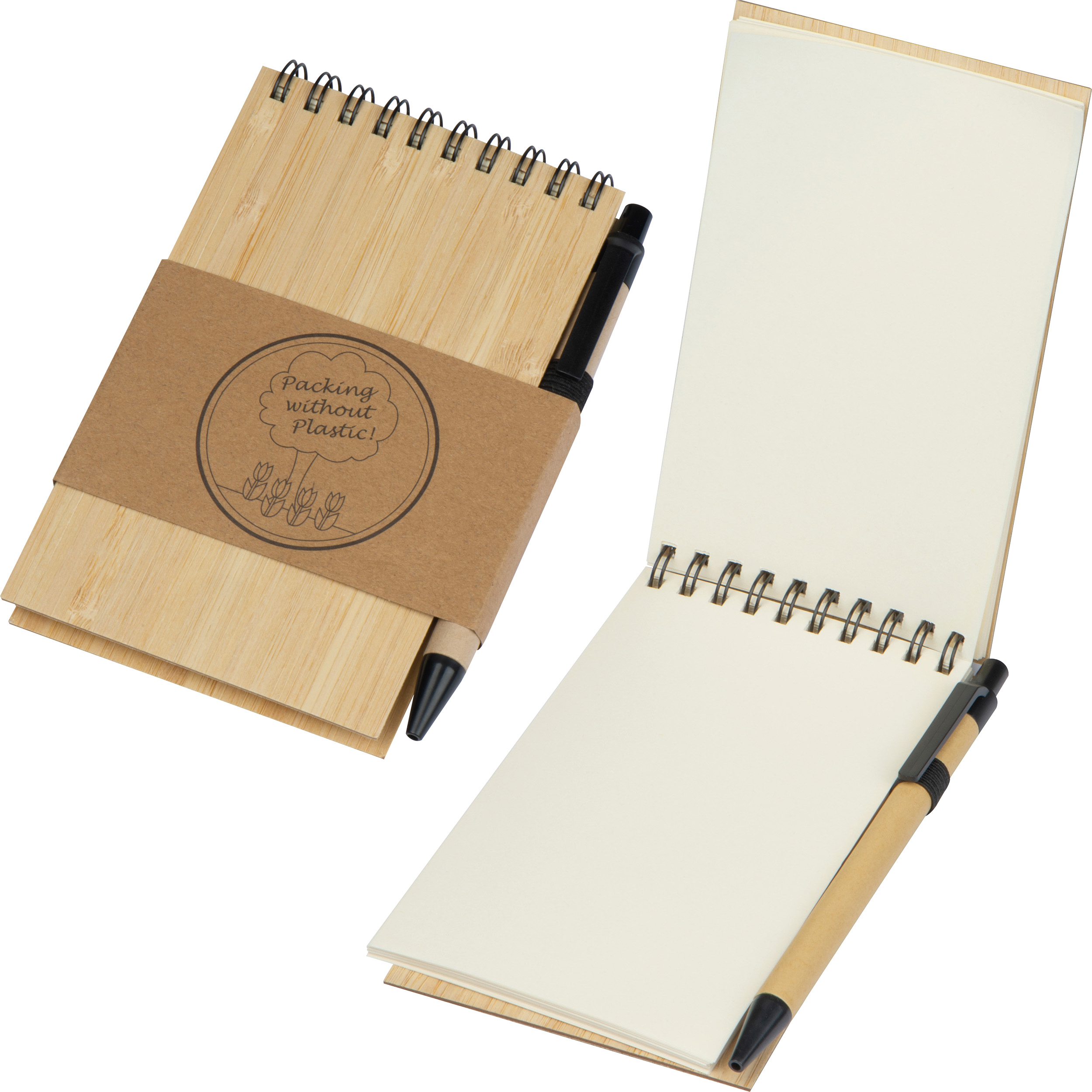 Bamboo Notebook with Engraving - Uffculme - Lenton