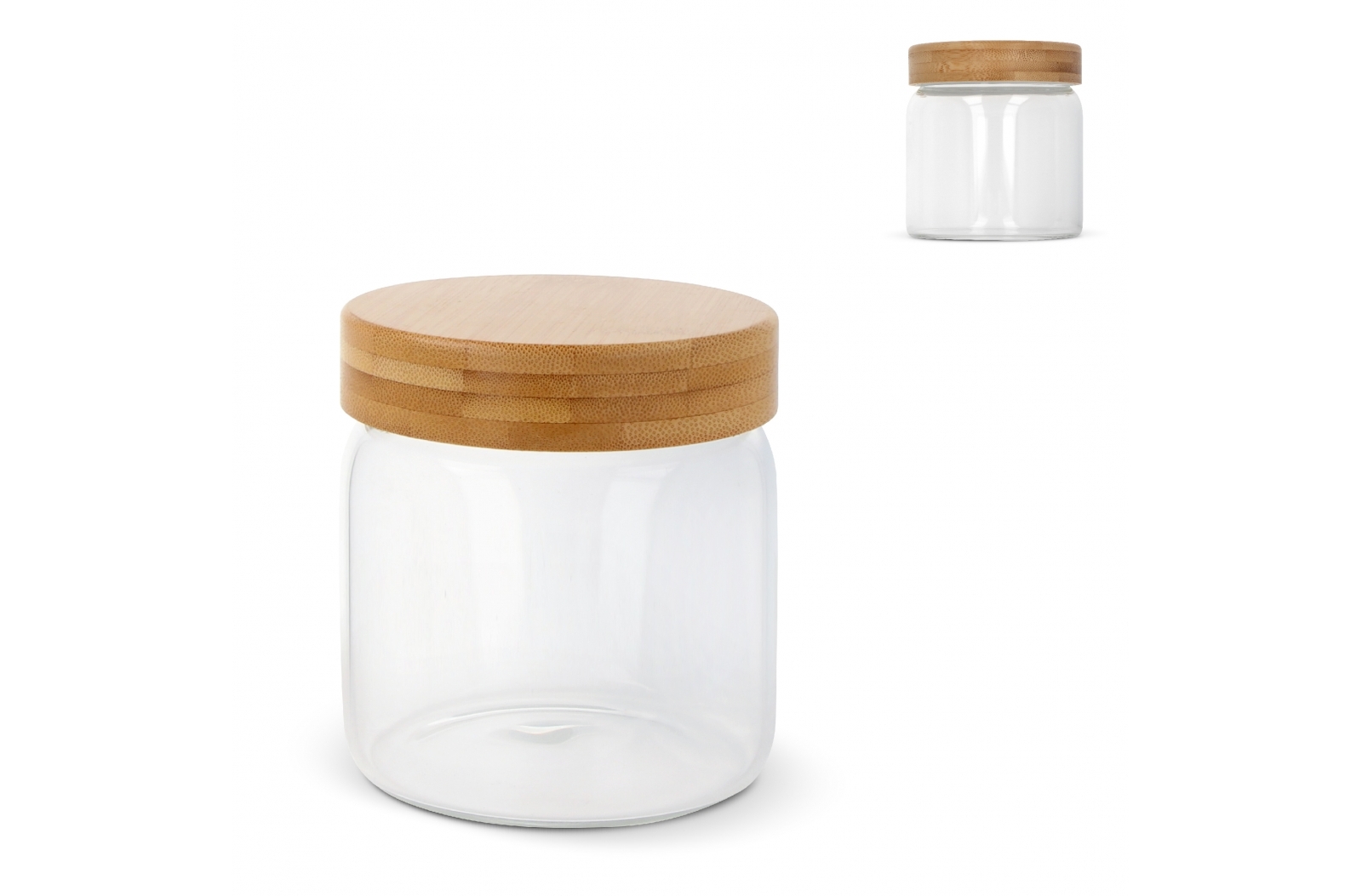 600ml Glass and Bamboo Canister - Lyndhurst