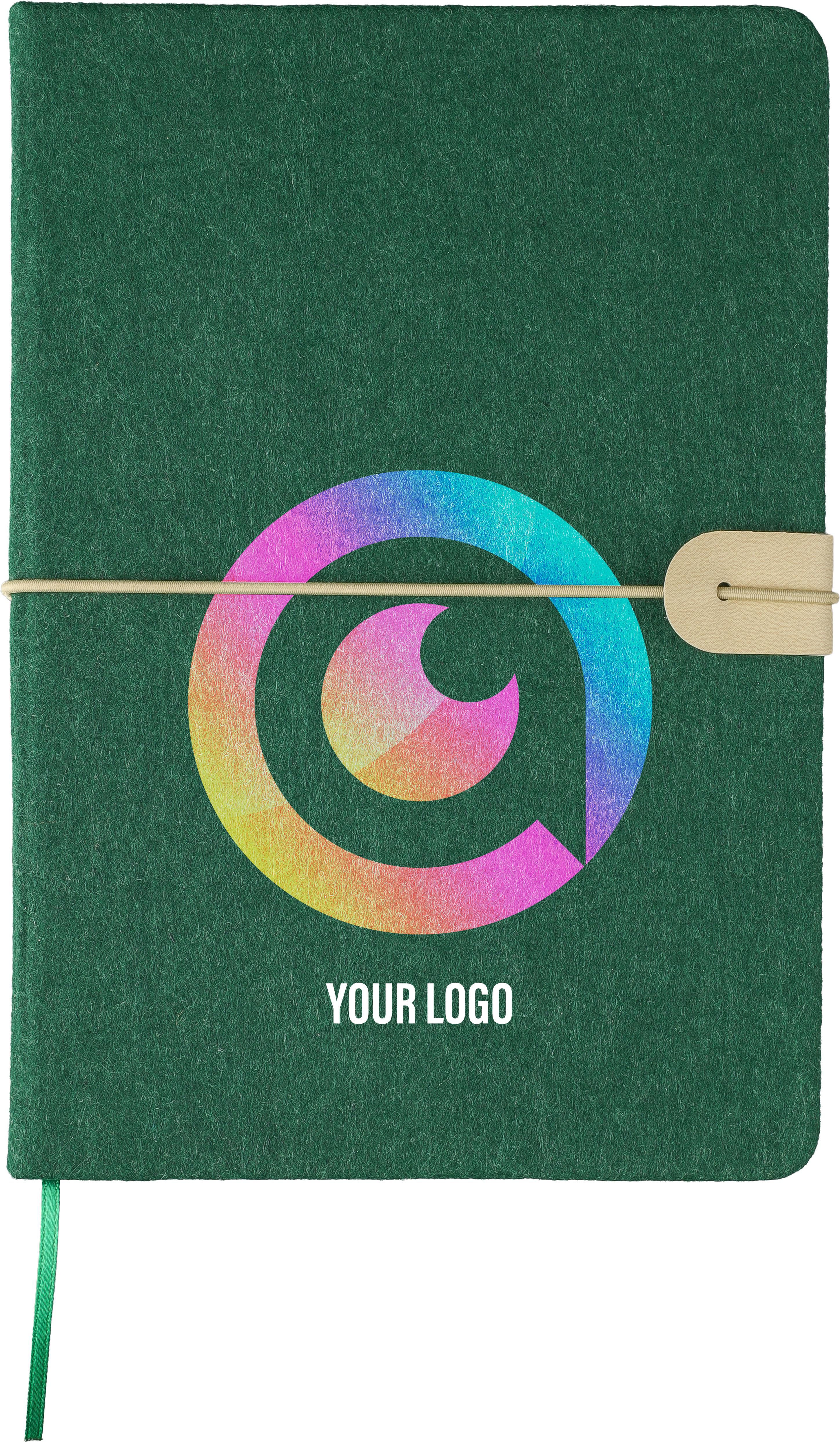 Ecofelt Journal - Sleat printed with logo