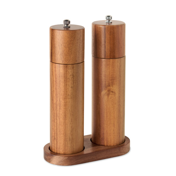 Acacia pepper and salt mills