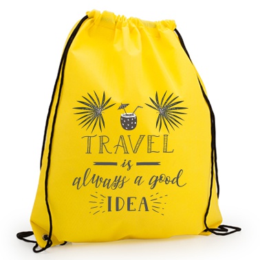 Cheerful Non-Woven Drawstring Backpack - Gadsden