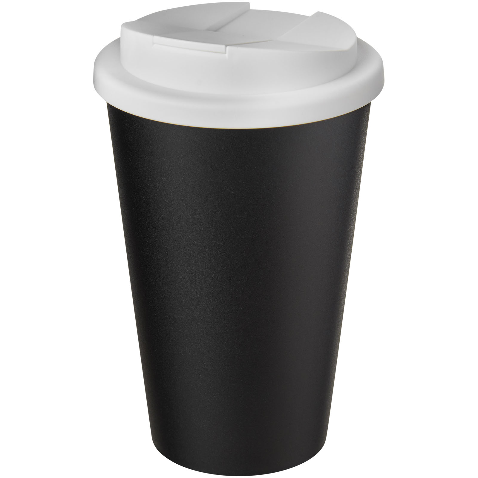 Double-Walled Recycled Plastic Tumbler with Spill-Proof Lid 350ml - Kirkdale