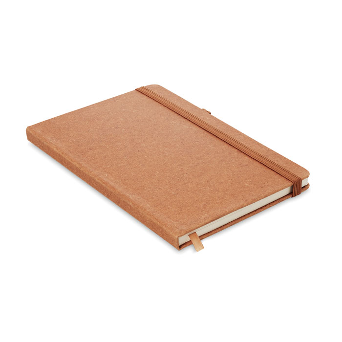 A5 Notebook with a cover made from recycled leather and latex PU - Halton