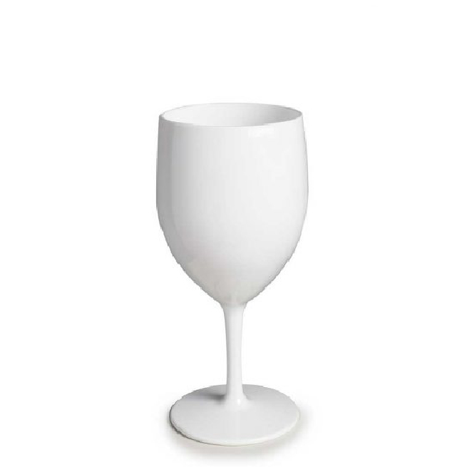 Weinglas mit Stiel weiß personalisiert - Schala