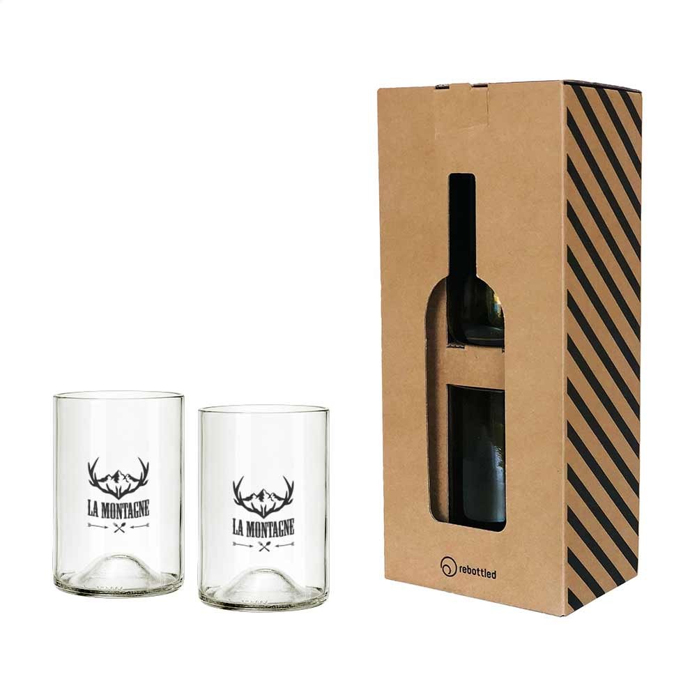 Set of Reglassed Glasses 330ml - St. Ives - Cumnock