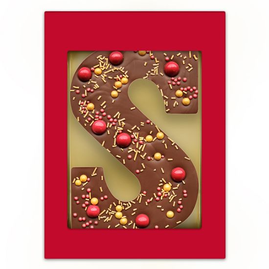 Luxury Milk Chocolate Sinterklaas Letter with decoration - St Oswald's