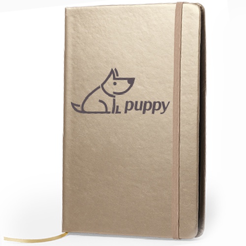 Metallic PU Leather Notepad - Falkland