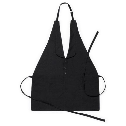 Elegant Polyester Apron with Button Decoration - Knossington