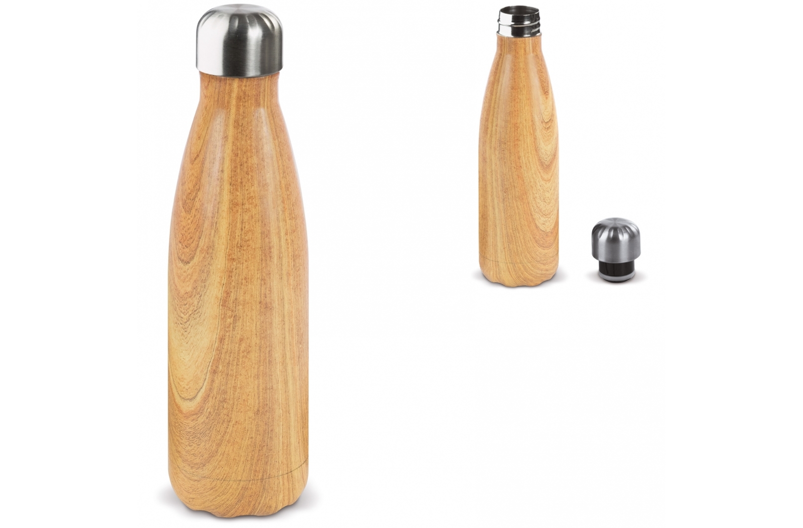Insulated Wood Finish Drinking Bottle - Corsham