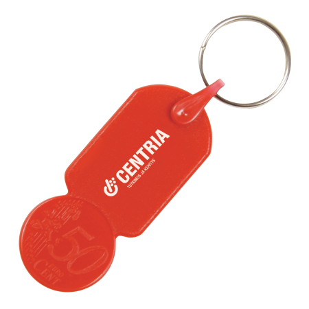 Plastic Shopping Cart Token Holder Keychain - Blackbrook