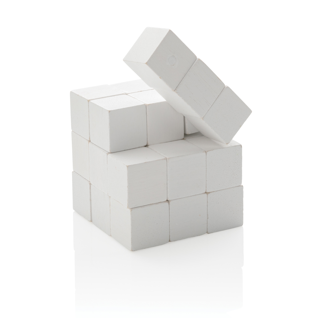 Wooden Cube Brain Teaser Puzzle - Skegness