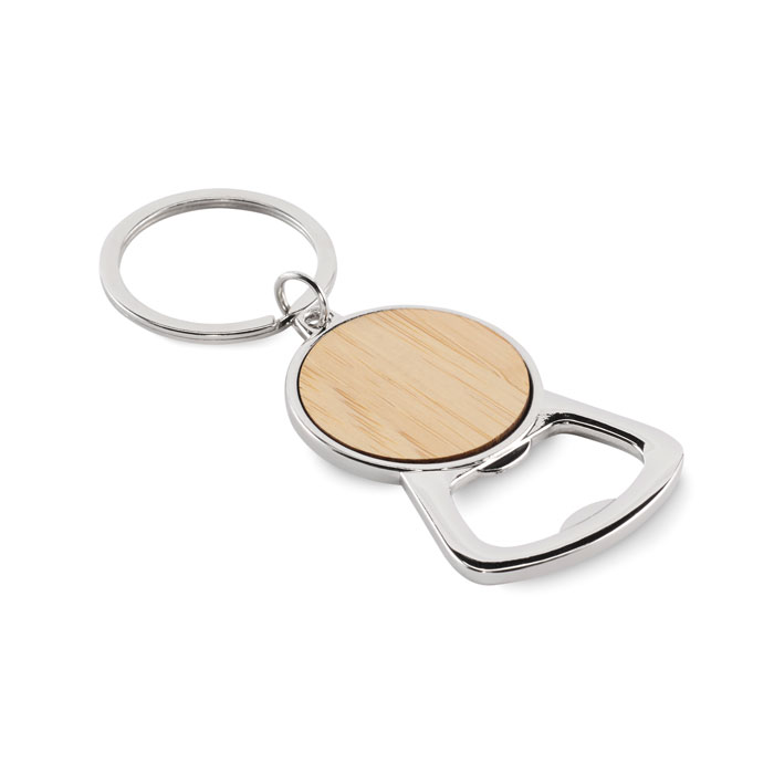 Eco-Friendly Bamboo Bottle Opener Key Ring - Piddletrenthide