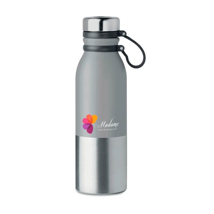 Stainless Steel Powder Coated Flask with Silicone Grip - Gravesend