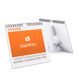 Desk calendars with Wire-O binding and back stand - Square 14.8 x 14.8 cm