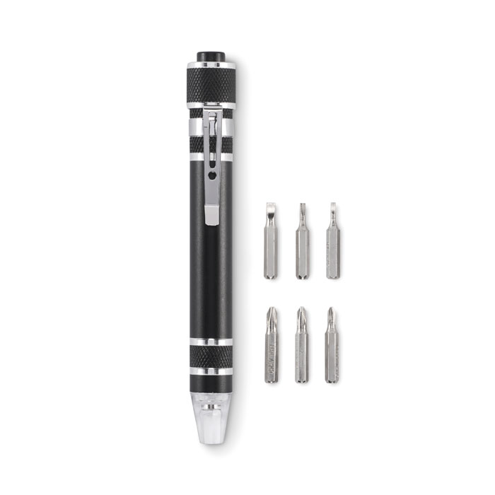 Recycled Aluminium Multi Tool Pen with Torch - Bray