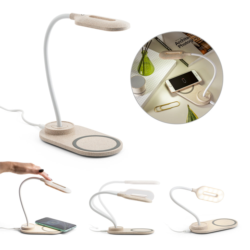 Amesbury FlexiLight Wireless Charger Desk Lamp - Battle