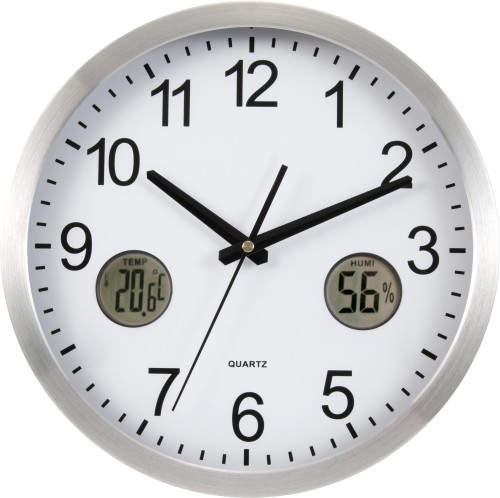 Digital Functioning Plastic Wall Clock (30.2 cm) - Otterburn