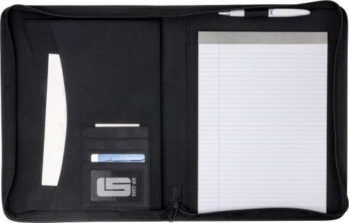 PVC Zippered Conference Folder with Notepad and Pockets - Marlborough