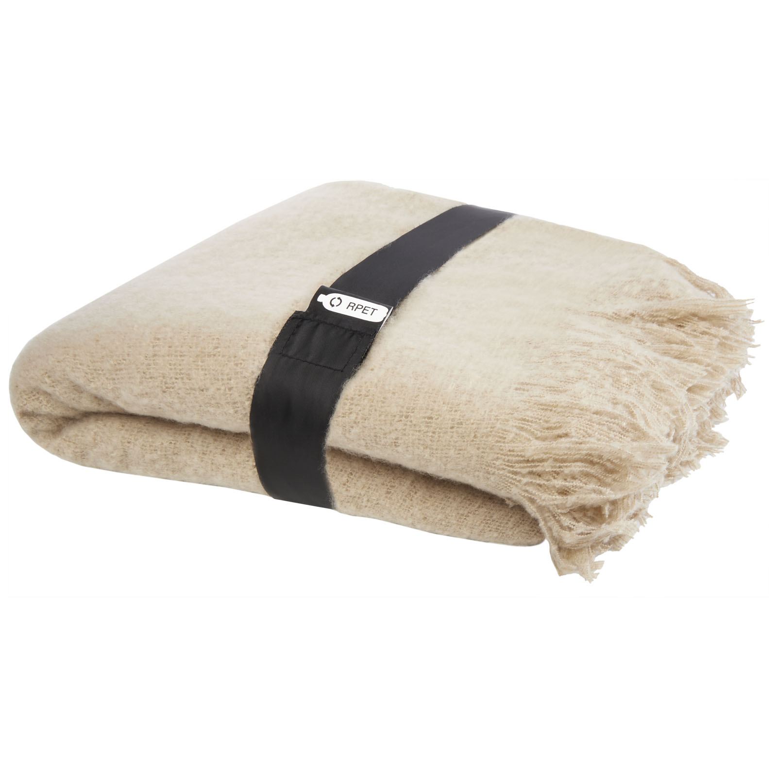 Ultra-Soft Global Recycle Standard Certified Recycled Polyester Mohair Blanket - Burscough