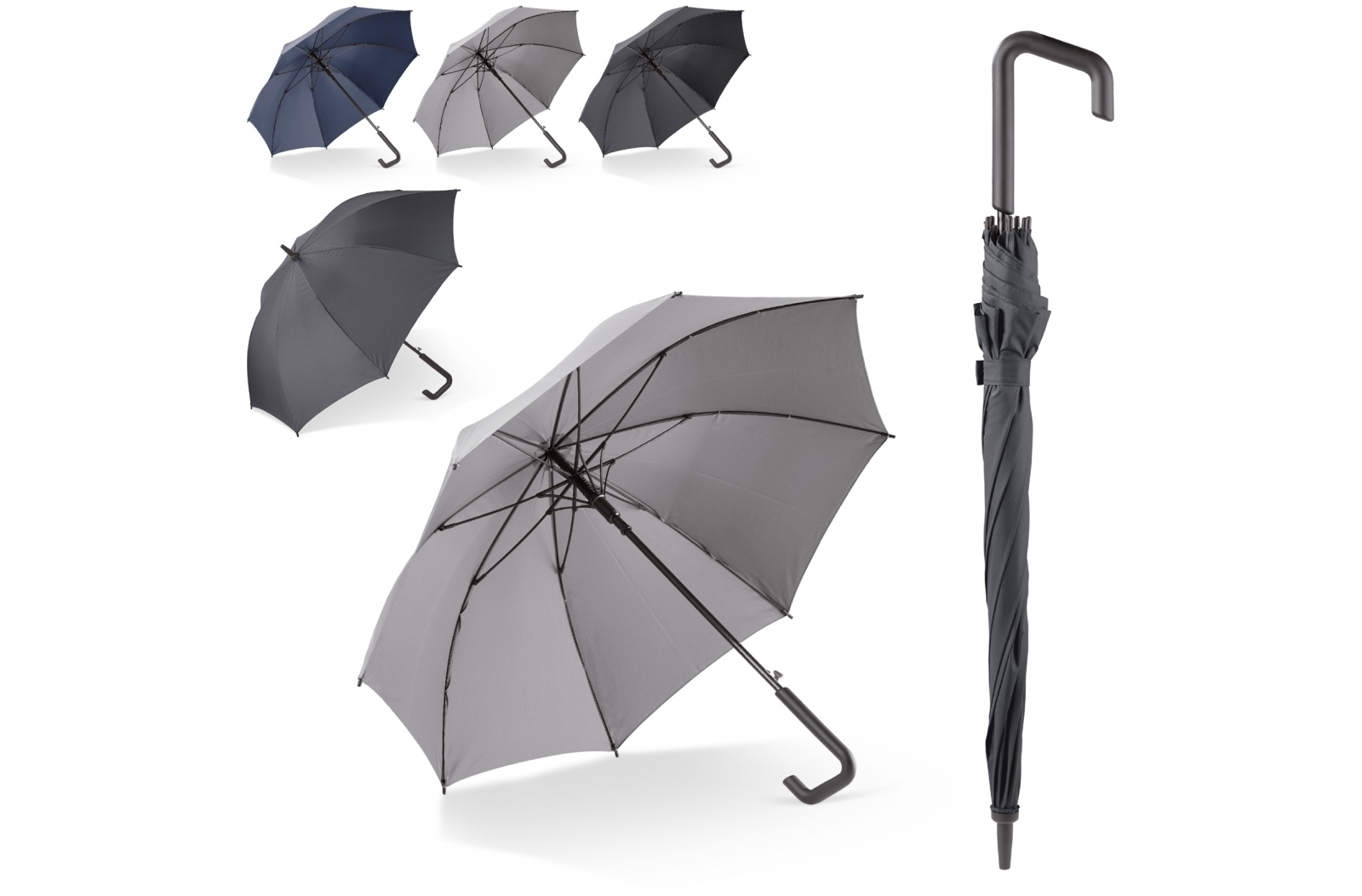 Deluxe Stick Umbrella with Design Handle - Diseworth