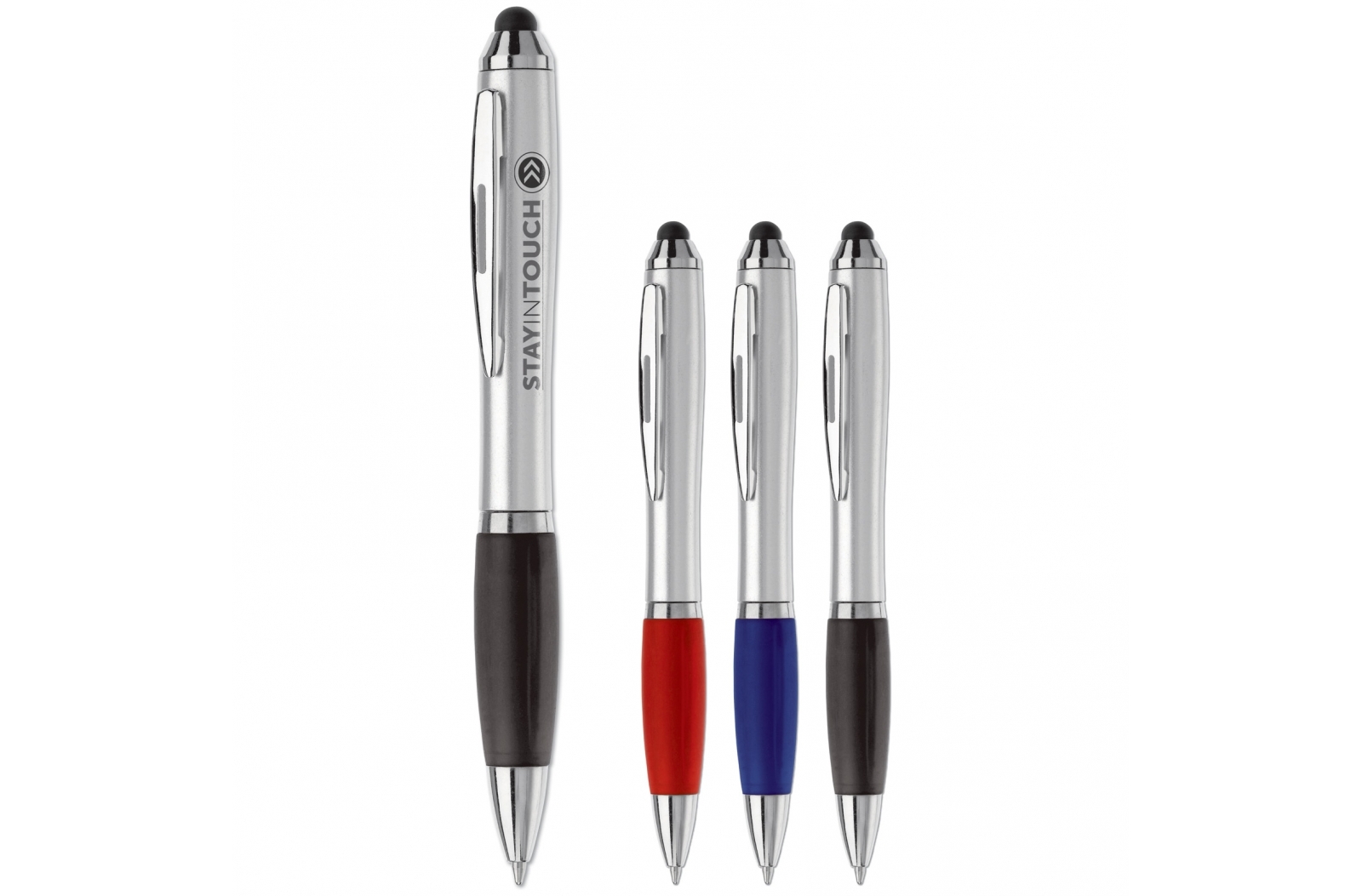 Plastic Ball Pen with Touchscreen Capability and Twist Function - Winchcombe