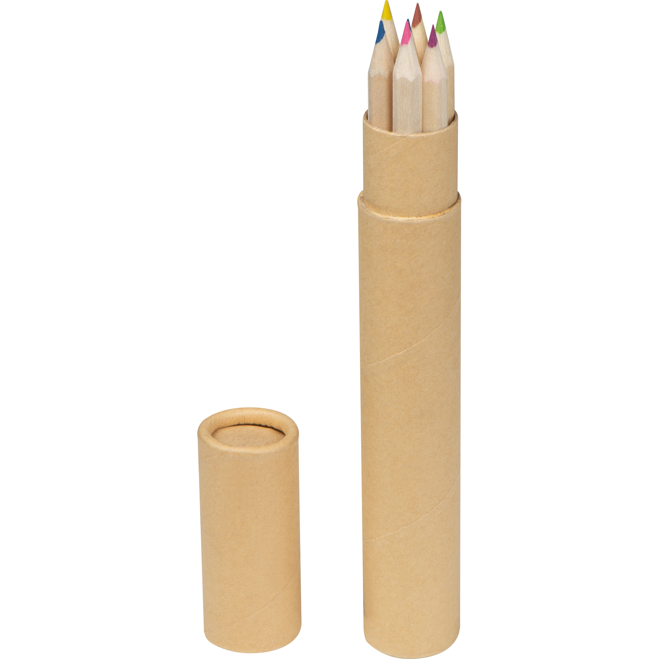 Set of Coloured Wooden Pencils with Logo Print -  - Meopham