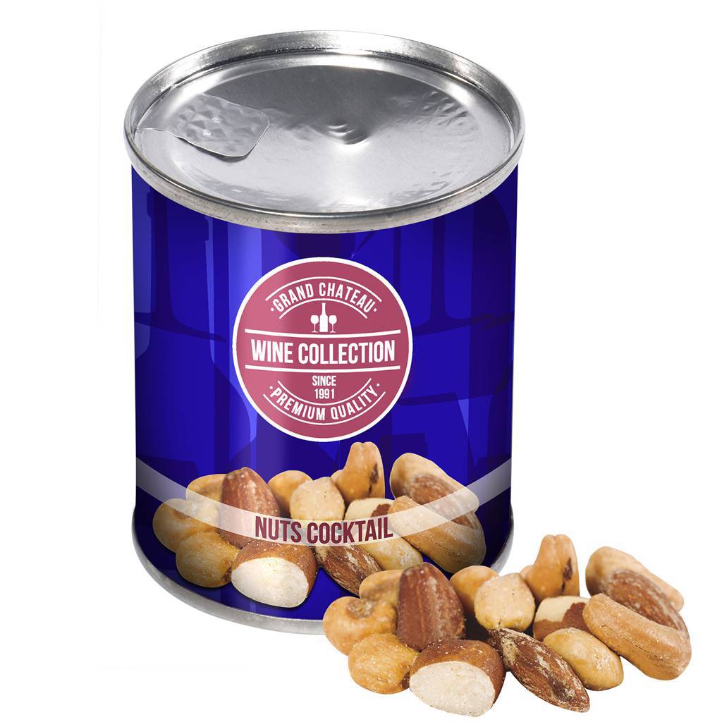 A can of custom-printed cashew nuts - Weybridge
