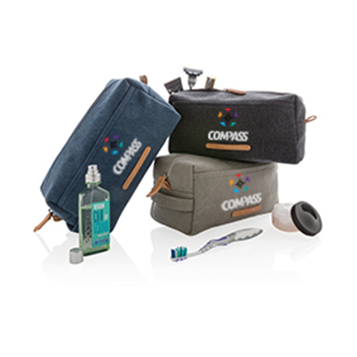 Natural Durable Canvas Travel Kit - Bilston