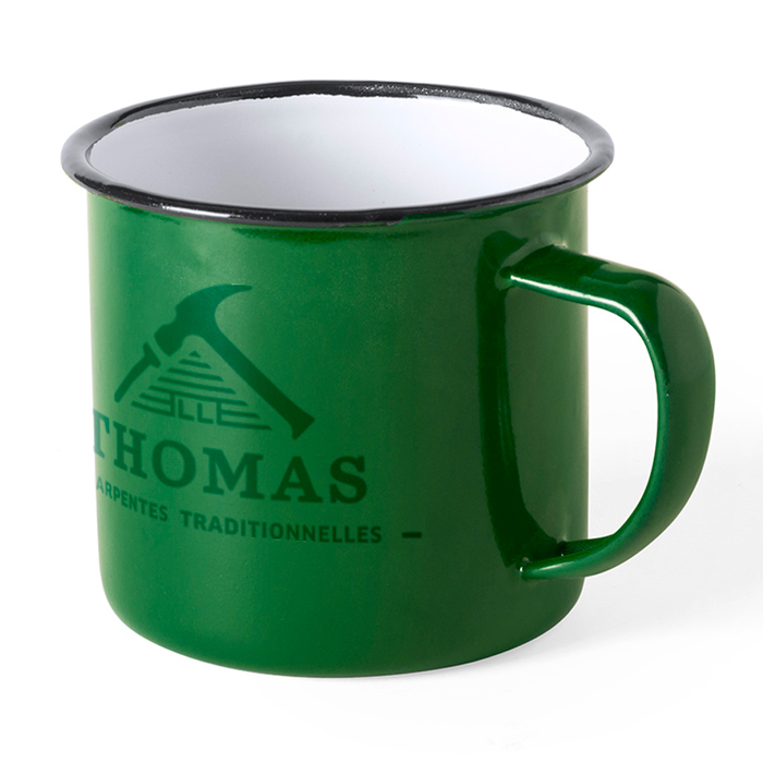 Vintage Retro-Style Metal Mug 380ml - Uxbridge