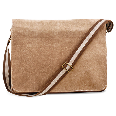 CanvasCraft Brass Buckle Shoulder Bag - John o' Groats