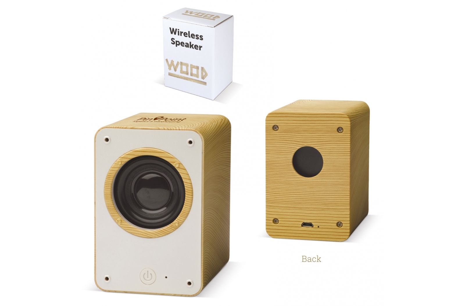 Wireless Wooden Print Speaker - Fritton