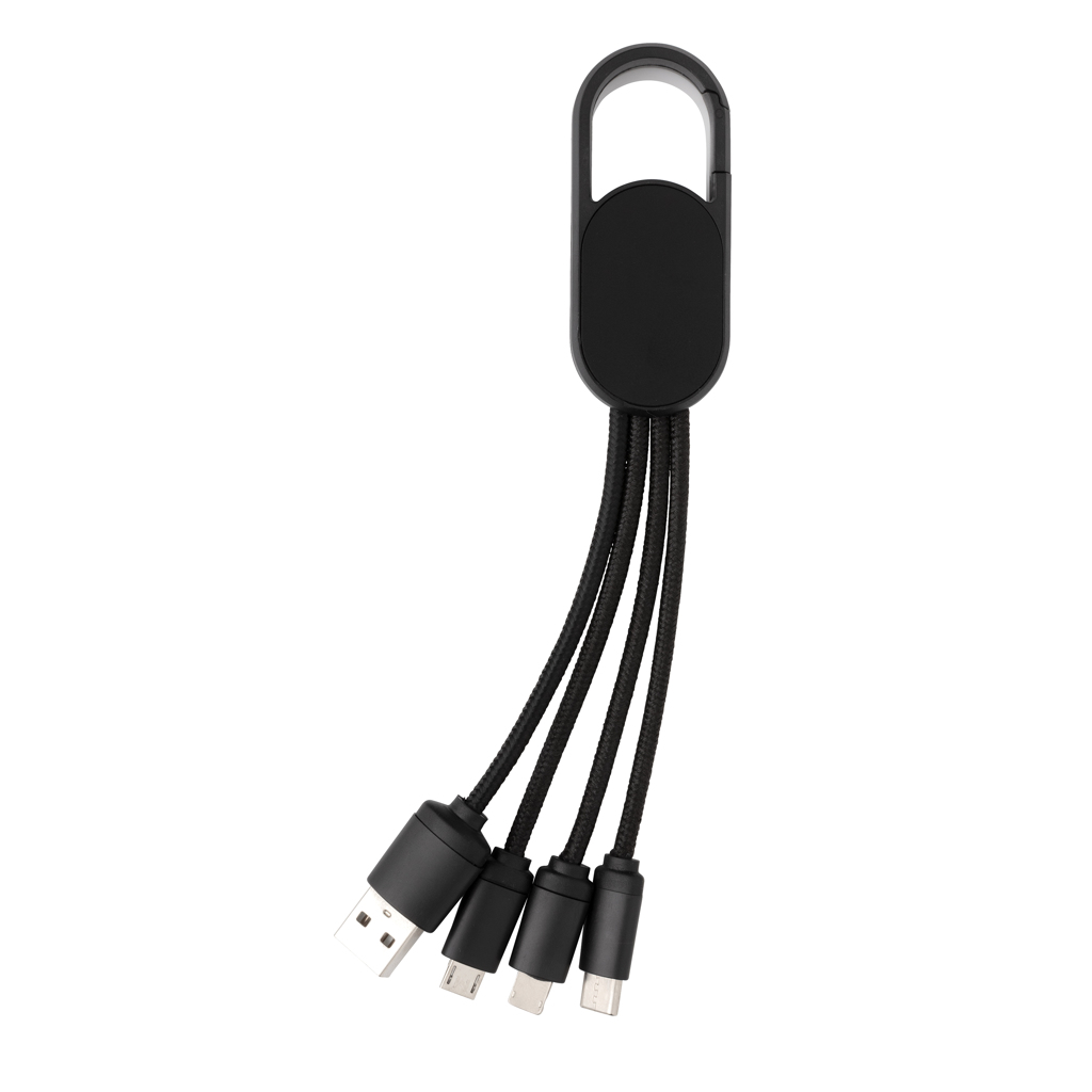 4-in-1 Charging Cable Carabiner - Woolsington - Belgrave