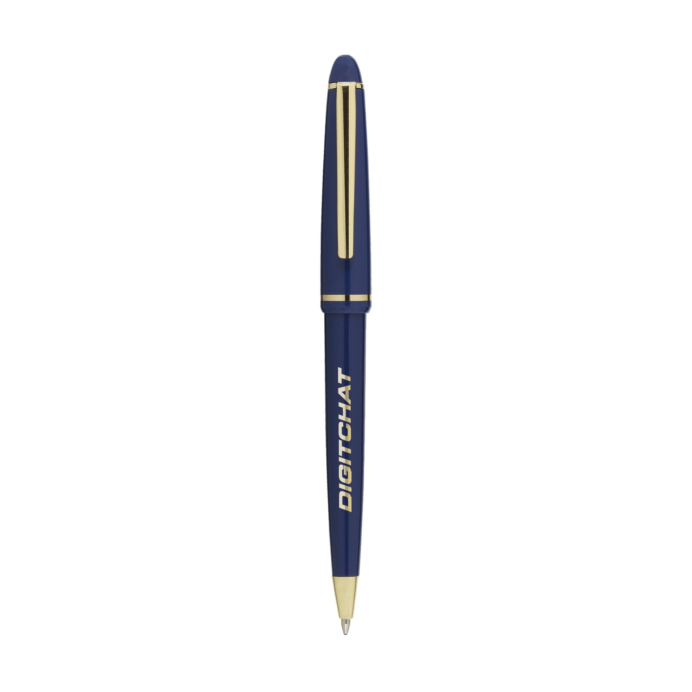 A blue ink ballpoint pen from Okehampton - Rowley Regis