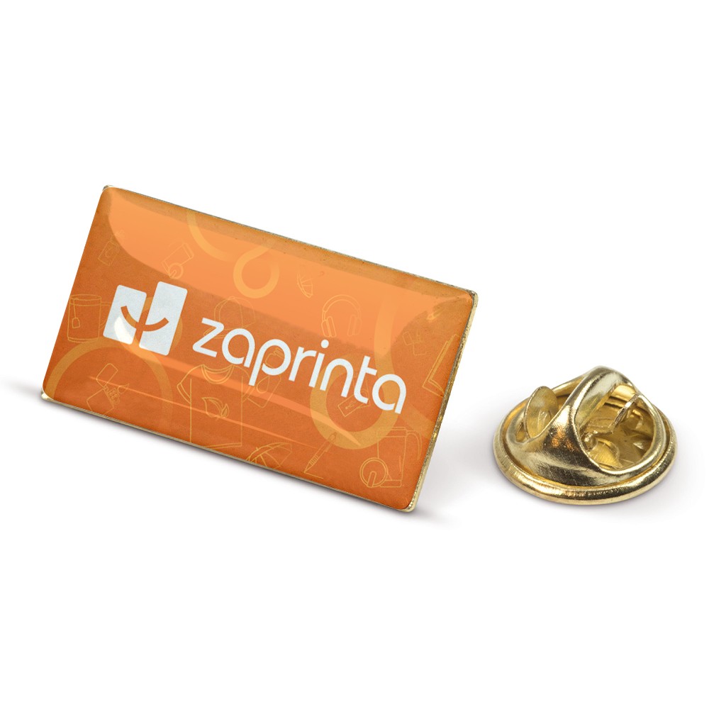 Personalisierte rechteckige Anstecknadel (26 x 14 mm) - Ludovic