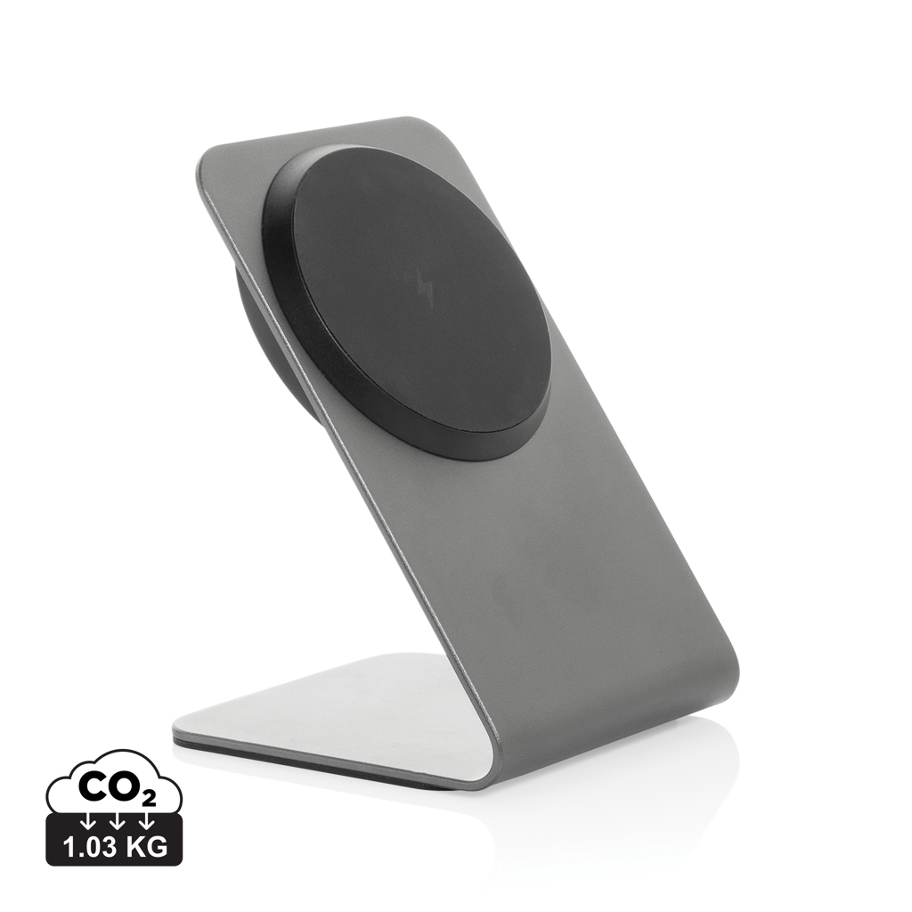 Terra Elegance: 15W Magnetic Wireless Charging Stand - Kirkwall