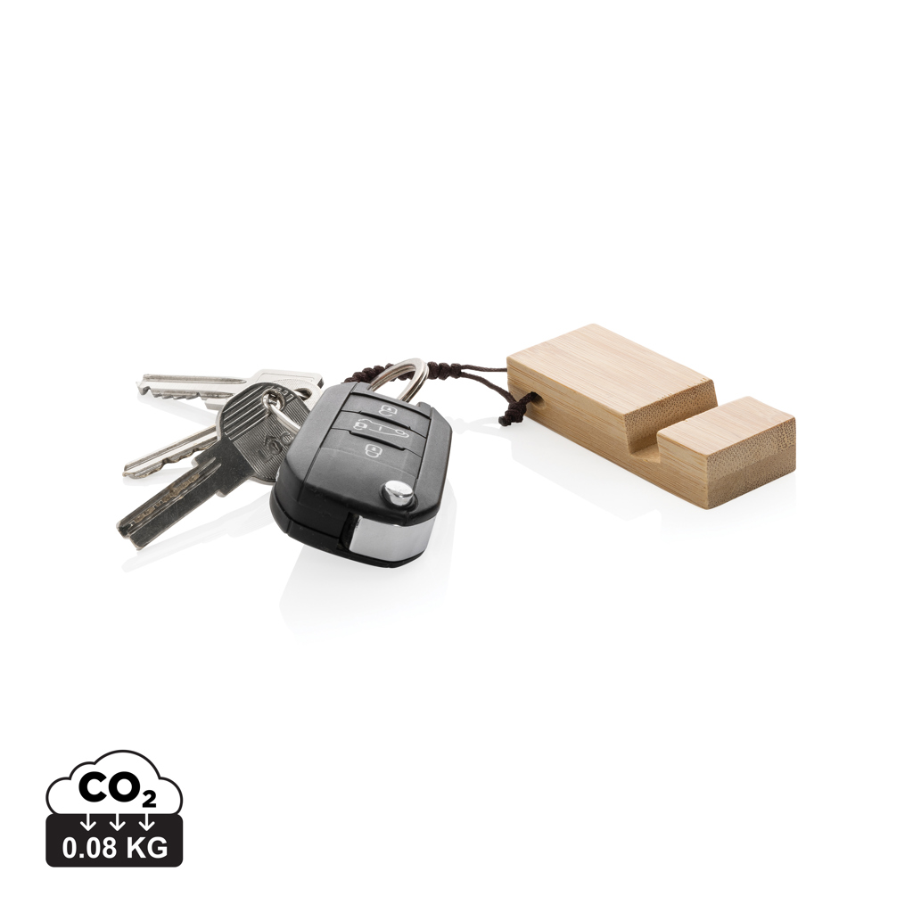 Bambus-Schlüsselanhänger-Handyständer - Geisingen