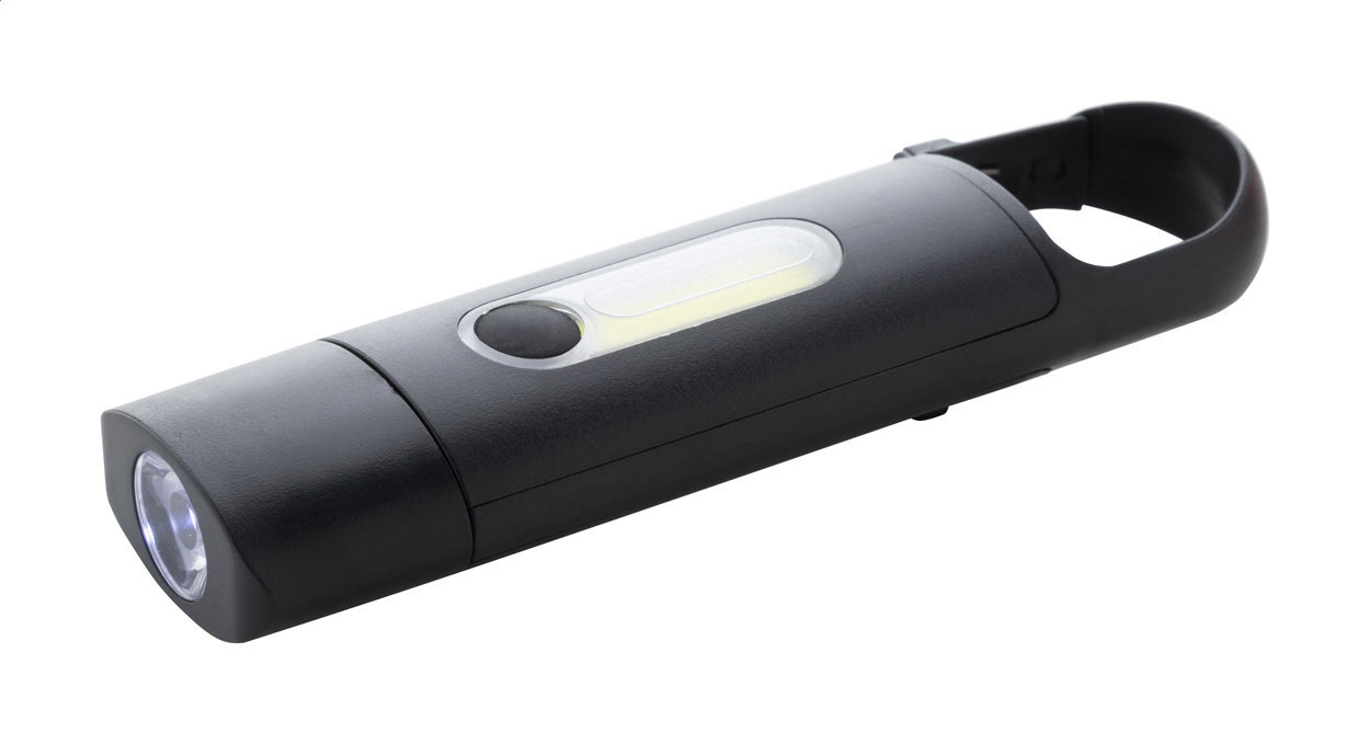 Recycelbare USB-Taschenlampe mit Karabiner - Troisdorf