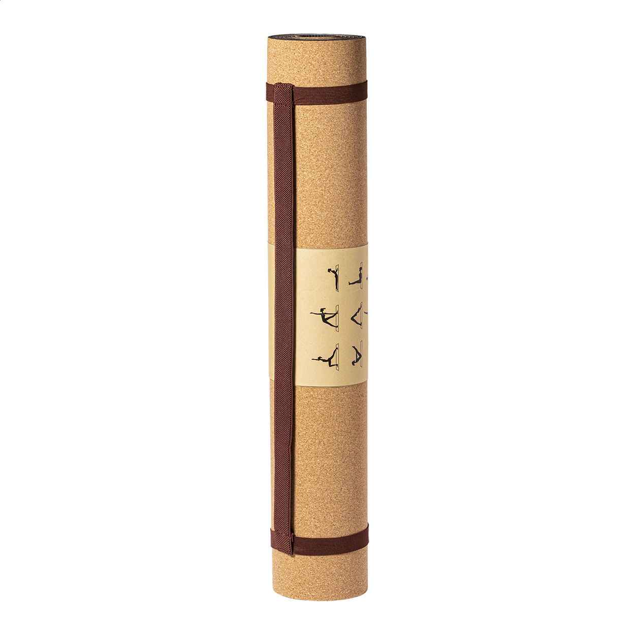 Ashta Yogamatte aus Naturkork mit Tragegurt und Ihrem Logo