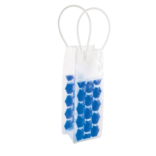 A cooler bag made of PVC material that features reinforced handles for added strength. - Borwick