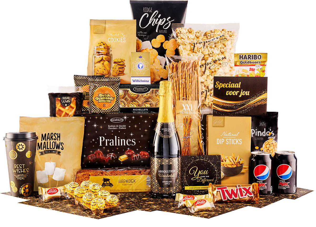 Gourmet basket "Luxury" with 27 delicacies