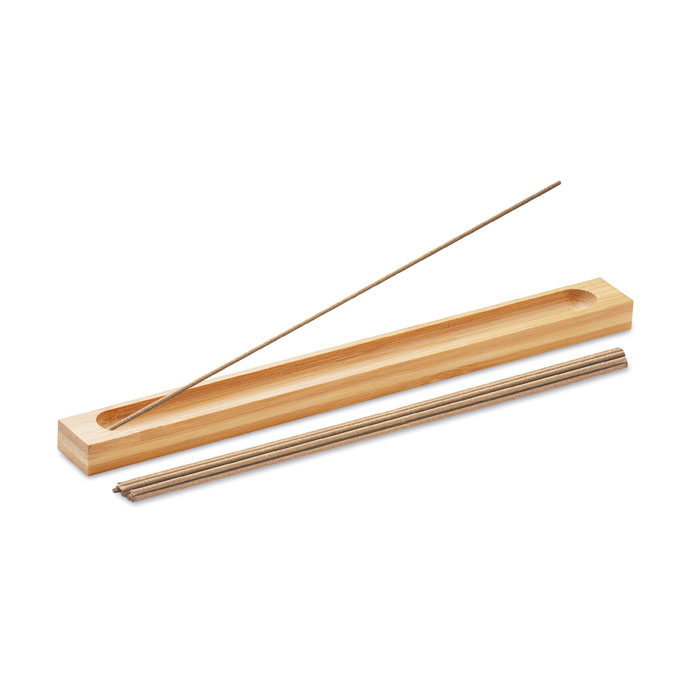 Sandalwood Incense Sticks and Bamboo Holder Set - Abbeyfield