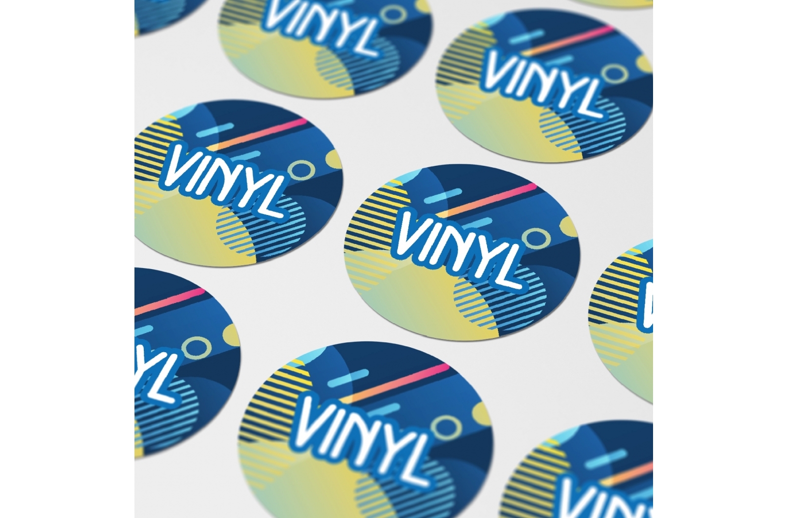 Dynamic Vinyl Round Sticker - Headington