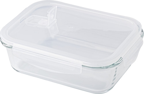 Borosilicate Glass Lunch Box with Plastic Lid - Eastrop