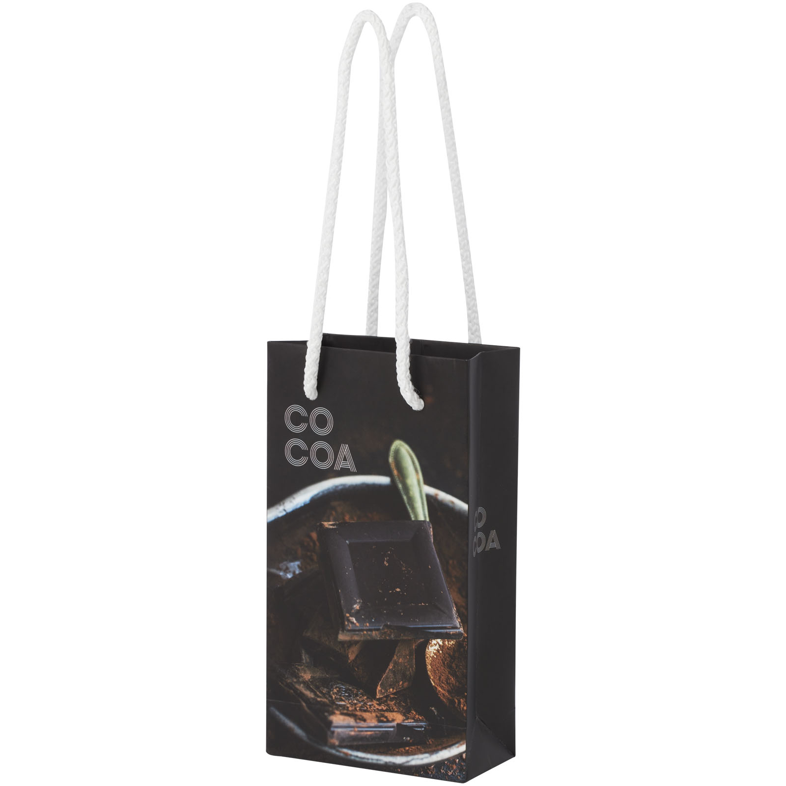 Handmade Matte Integra Paper Bag with Plastic Handles - Alkington