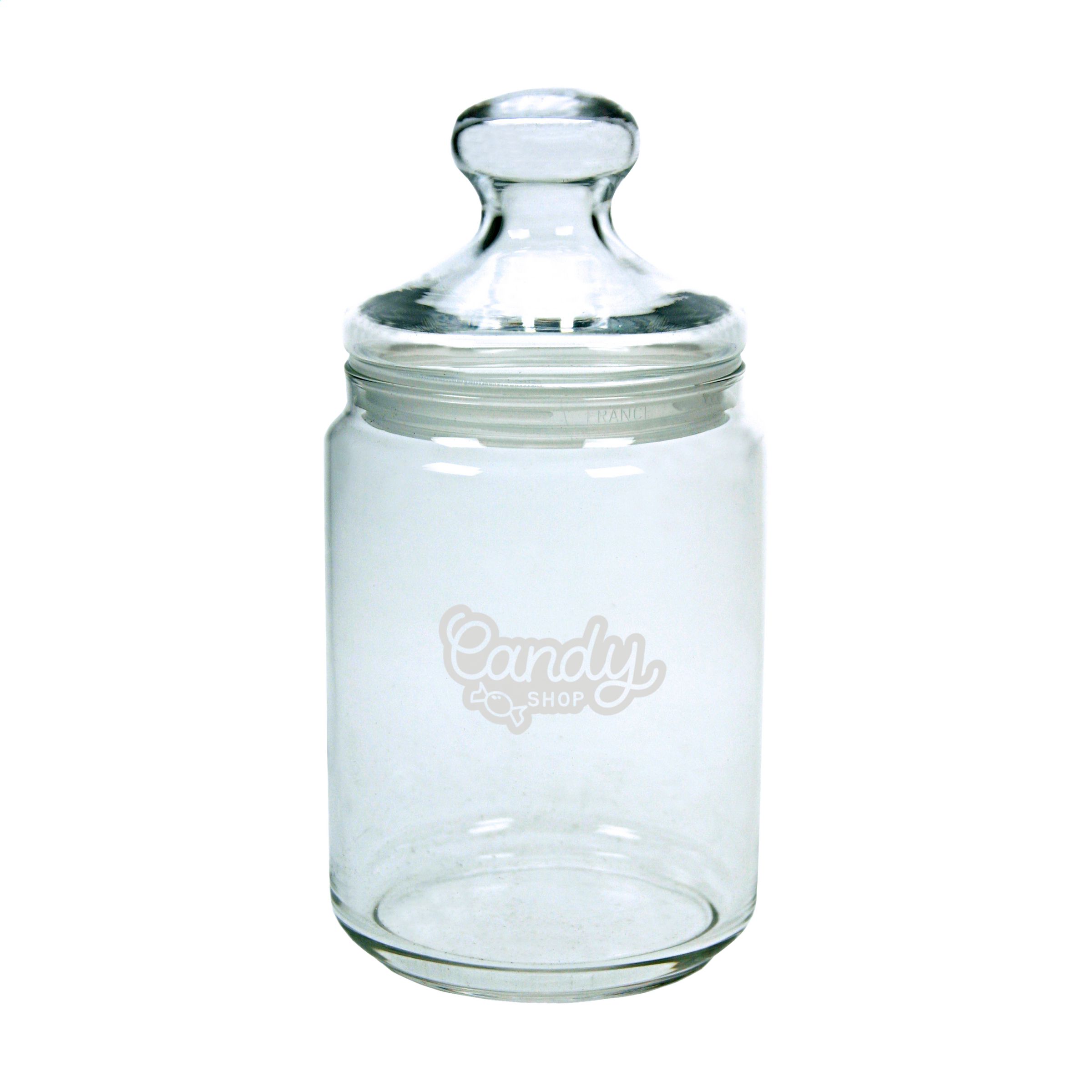 Eastnor Glass Candy Jar with Lid 1000ml - Upton