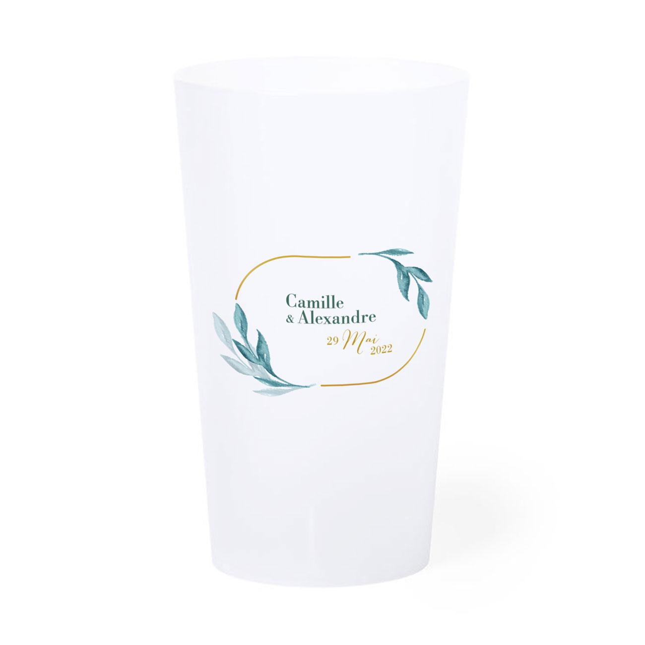 Personalized wedding goblet 33 cl - Valentin