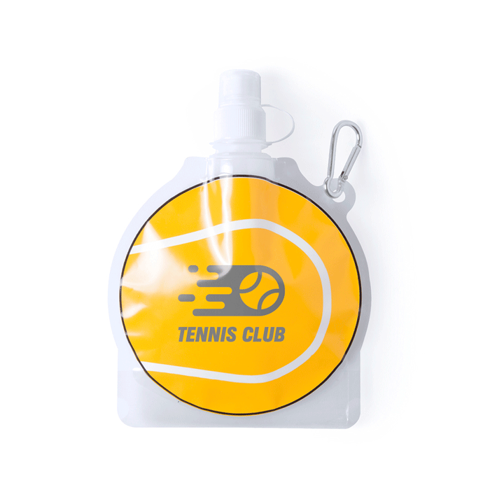 Sports Themed Flexible PET Water Bottle with Carabiner 480ml - Everton
