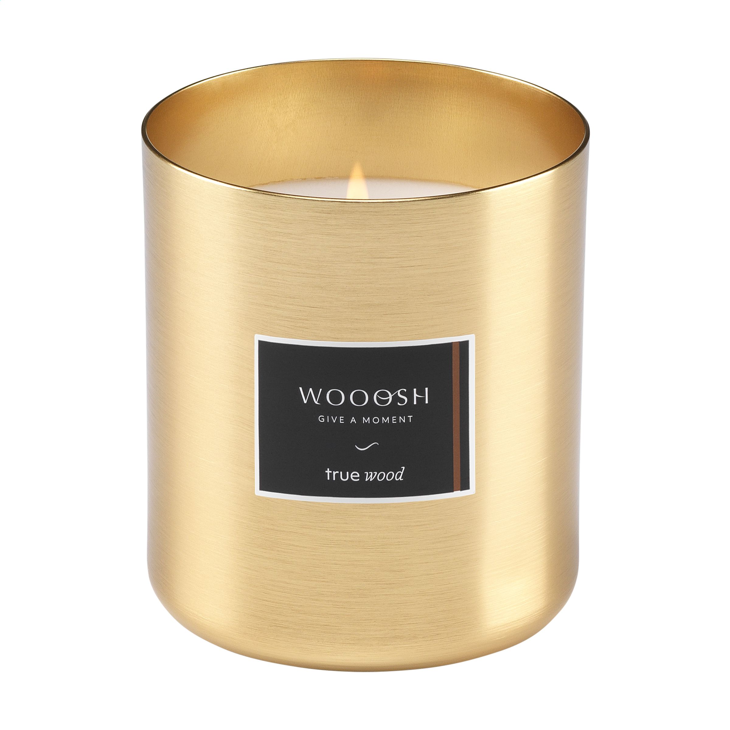 Wooosh True Wood Scented Candle in Aluminum Holder - Litherland