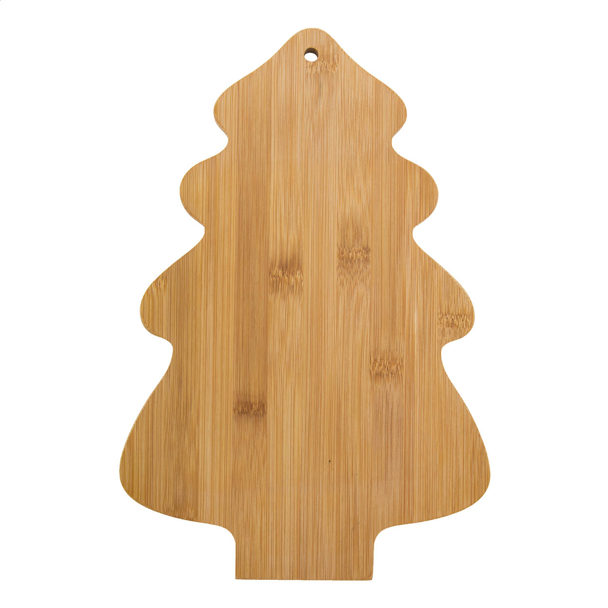 Tabla de cortar Shiba personalizada de bambú con forma de árbol de Navidad