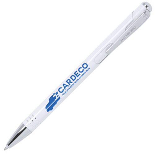 This is an elegantly designed ball pen by Antonio Miró. It has a soft aluminum exterior which adds to its sophistication. The pen perfectly combines style and function, making it a great addition to any office or school supplies. - Stockport